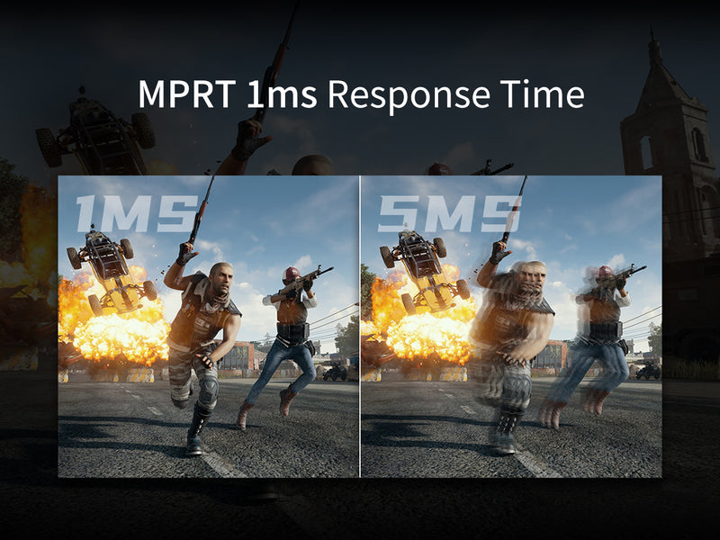 What is the difference between monitor response time 5ms and 1ms