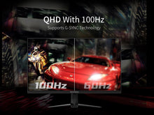Load image into Gallery viewer, idea display G27S,27&quot;Gaming Monitor,Fast IPS LED Backlit,2K 2560X1440,100Hz MPRT4ms,95% DCI-P3,2xHDMI 2xDisplayport, HDR Frameless Freesync,RGB Light
